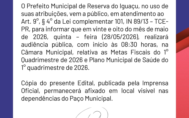 AUDIÊNCIA PÚBLICA