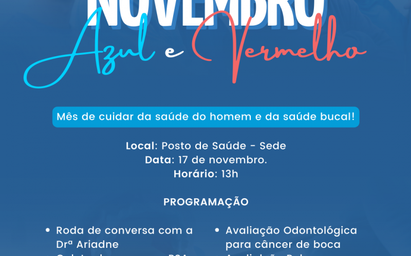 NOVEMBRO AZUL E VERMELHO