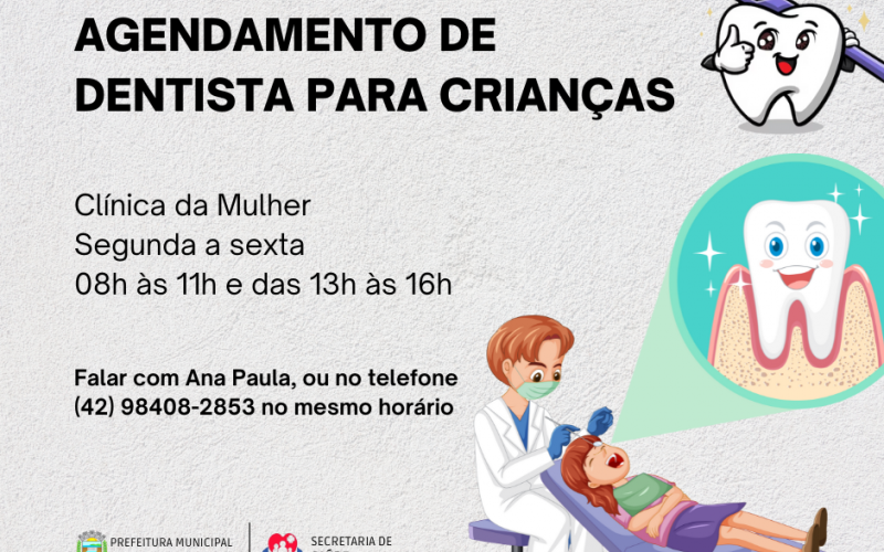 AGENDAMENTO DE DENTISTA PARA CRIANÇAS