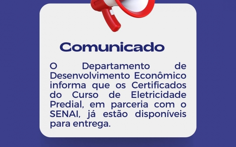 CERTIFICADOS DO CURSO DE ELETRICIDADE PREDIAL