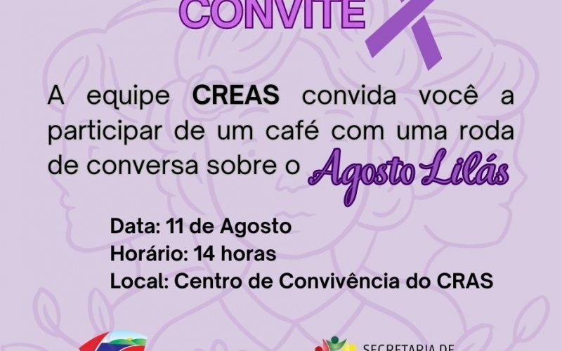 CONVITE - AGOSTO LILÁS