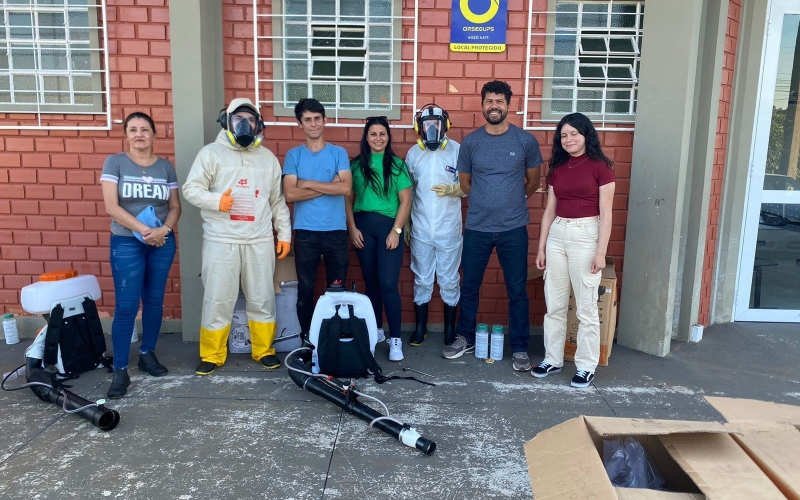 EQUIPE DA VIGILÂNCIA SANITÁRIA RECEBE TREINAMENTO EM COMBATE AO AEDES AEGYPTI