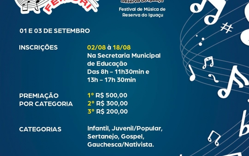 23° FEMURI - FESTIVAL DE MÚSICA DE RESERVA DO IGUAÇU 