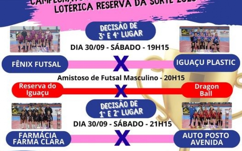 FINAIS DO CAMPEONATO MUNICIPAL DE FUTSAL FEMININO LOTÉRICA RESERVADA SORTE - 2023