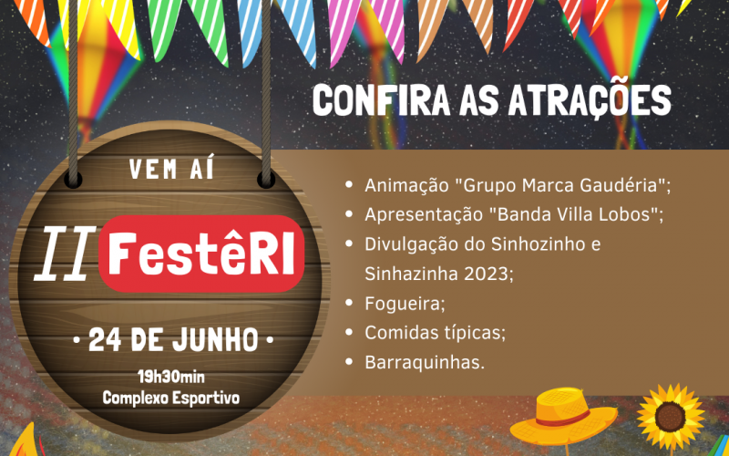 II FestêRI!! CONFIRA AS ATRAÇÕES