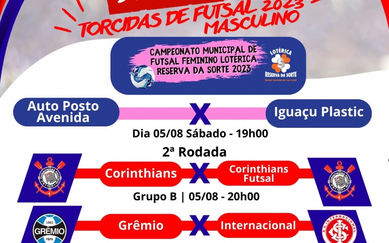 PROGRAMAÇÃO DO DEPARTAMENTO DE ESPORTES PARA ESSE FINAL DE SEMANA (04 a 06 de Agosto)