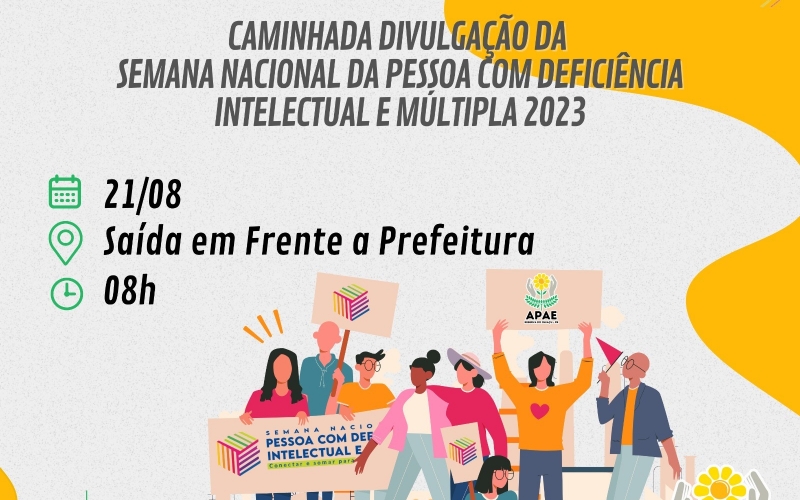 SEMANA NACIONAL DA PESSOA COM DEFICIÊNCIA INTELECTUAL E MÚLTIPLA