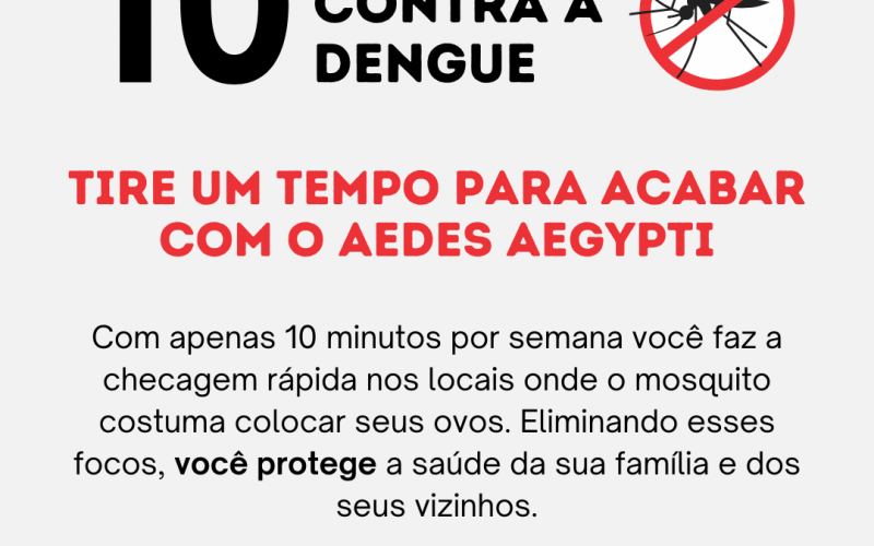 10 MINUTOS CONTRA A DENGUE